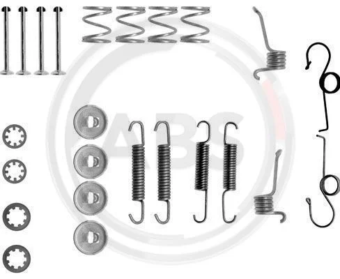 Kit d'accessoires, mâchoire de frein A.B.S. 0511Q