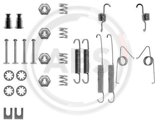 Kit d'accessoires, mâchoire de frein A.B.S. 0614Q