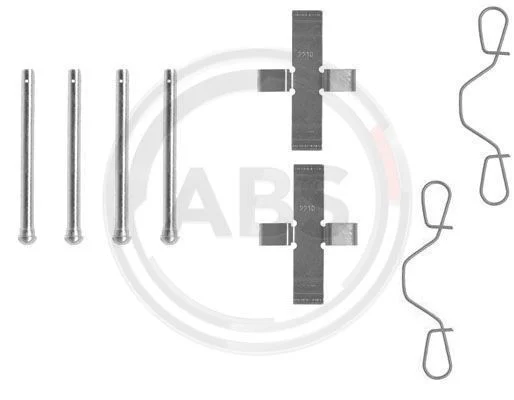 Kit d'accessoires, plaquette de frein à disque A.B.S. 0982Q