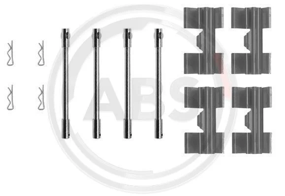Kit d'accessoires, plaquette de frein à disque A.B.S. 0967Q