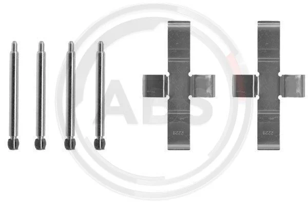 Kit d'accessoires, plaquette de frein à disque A.B.S. 1004Q