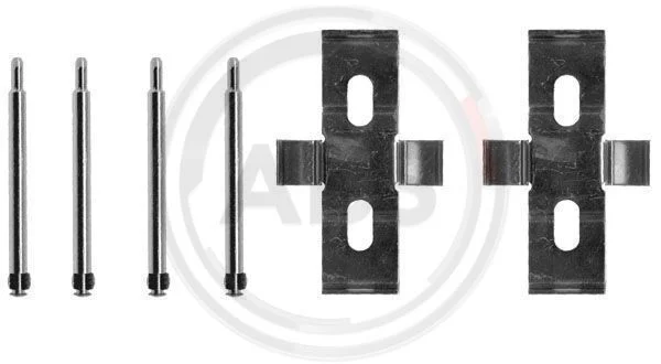 Kit d'accessoires, plaquette de frein à disque A.B.S. 1007Q