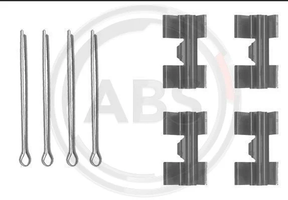 Kit d'accessoires, plaquette de frein à disque A.B.S. 0969Q
