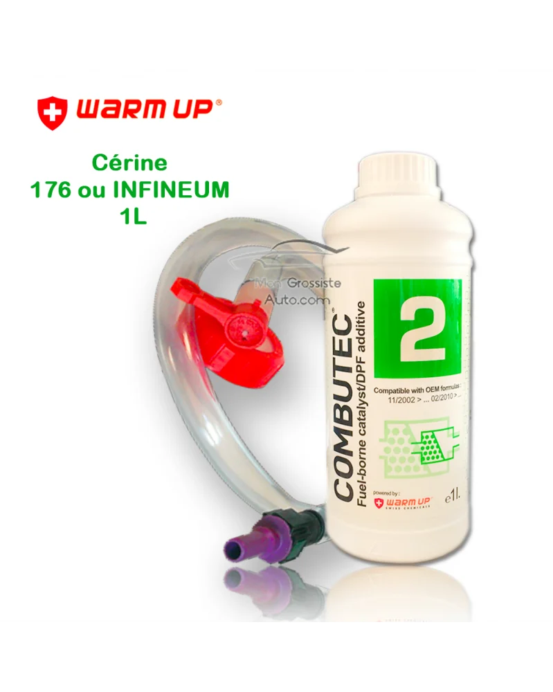 Additif FAP Cérine 176 ou INFINEUM 7995 Vert kit de remplissage Warm Up Combutec 2 1 Litres