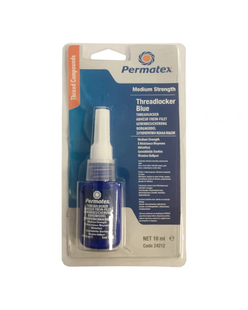 Adhésif frein filet bleu à résistance moyenne - Permatex 10ml