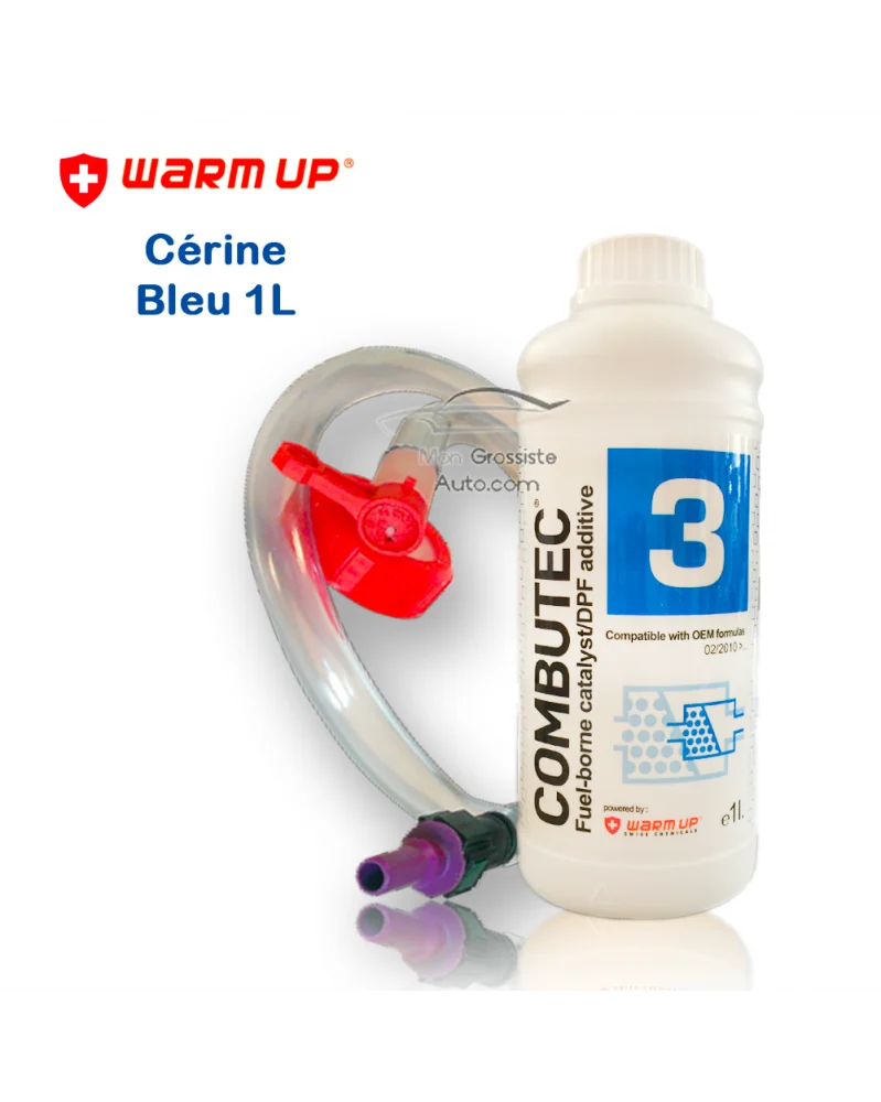 Cérine Additif FAP Bleu kit de remplissage Warm Up Combutec 3 1 Litres