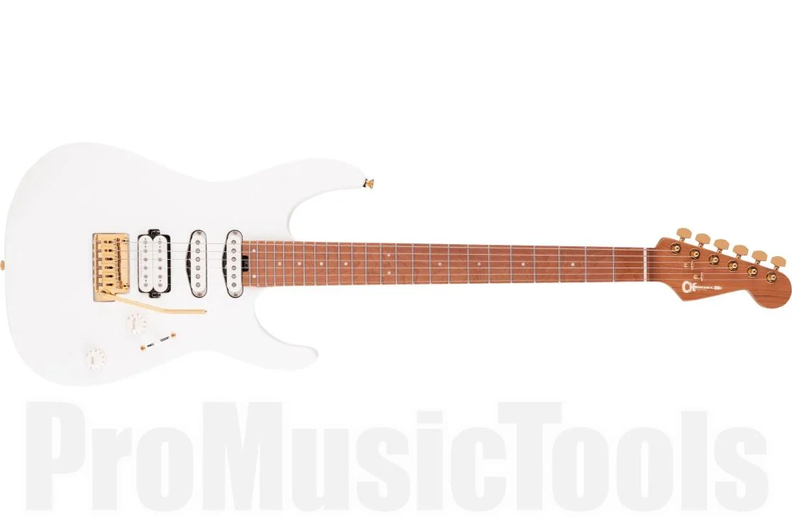 Charvel Pro-Mod DK24 HSS 2PT CM - Snow White - b-stock MC22004381