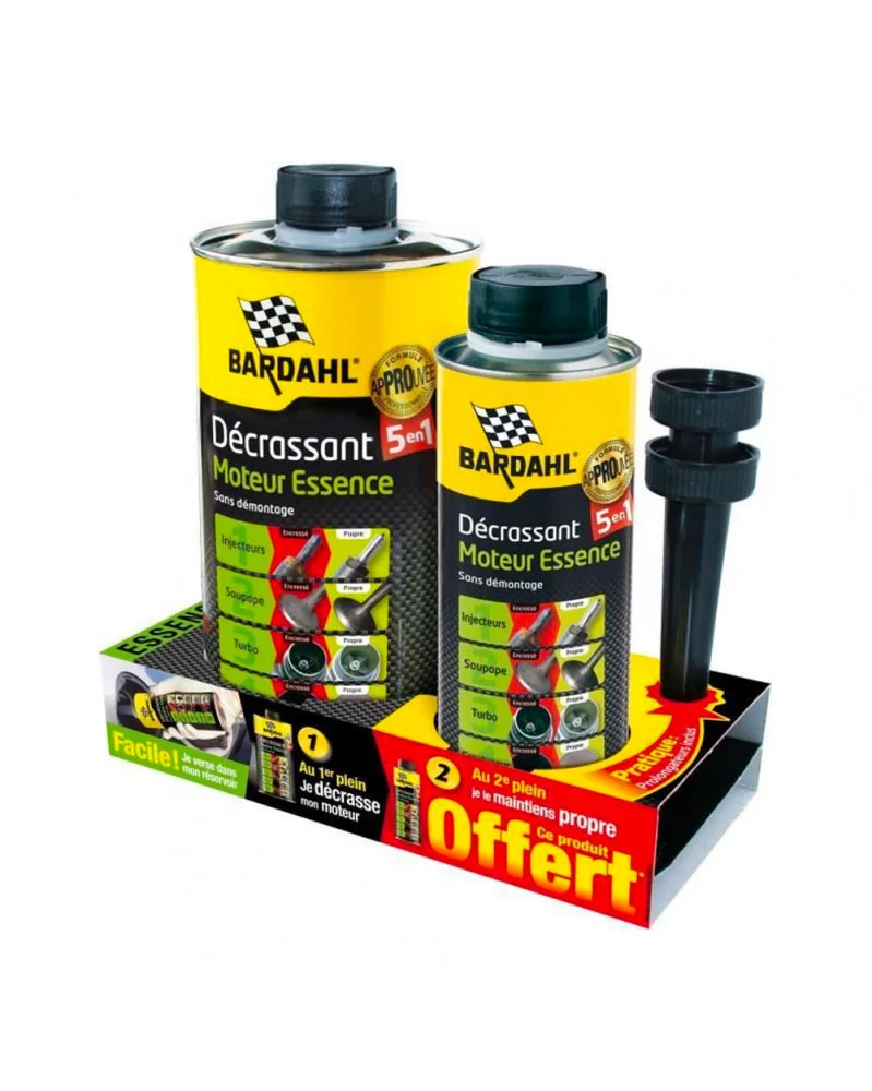 Décrassant moteur, Essence, 1L + 300ml Offert - Bardahl