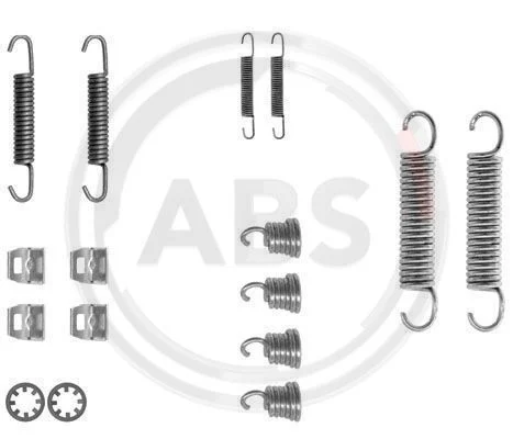 Kit d'accessoires, mâchoire de frein A.B.S. 0612Q