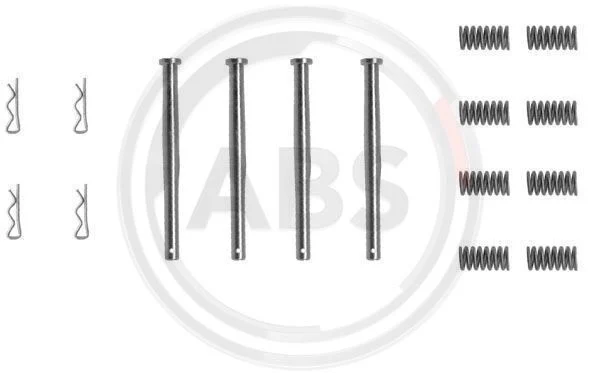 Kit d'accessoires, plaquette de frein à disque A.B.S. 0970Q