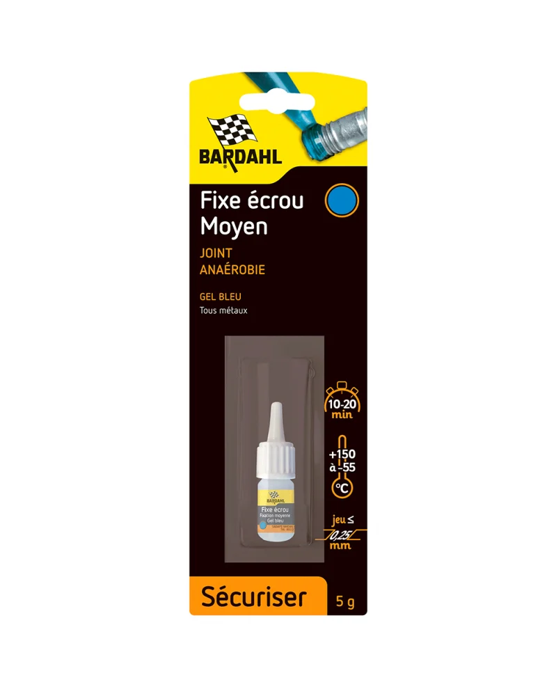 Fix' ecrou moyen frein filet bleu 5g - Bardahl