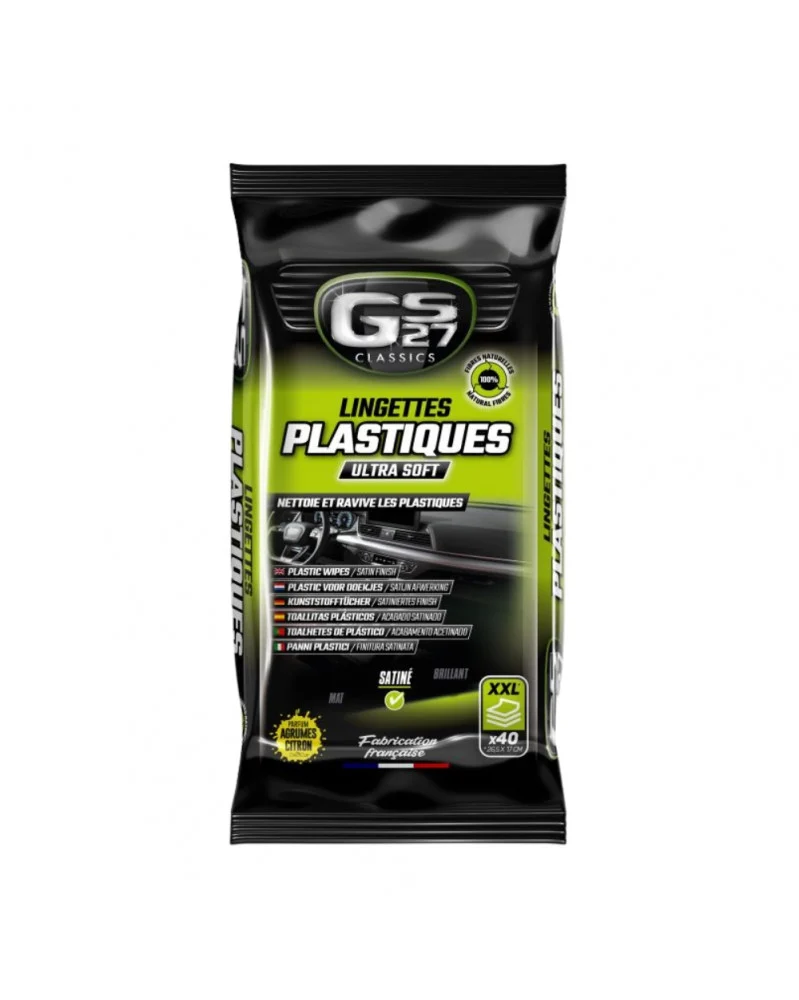 Lingettes plastiques, 40 lingettes XXL - GS27