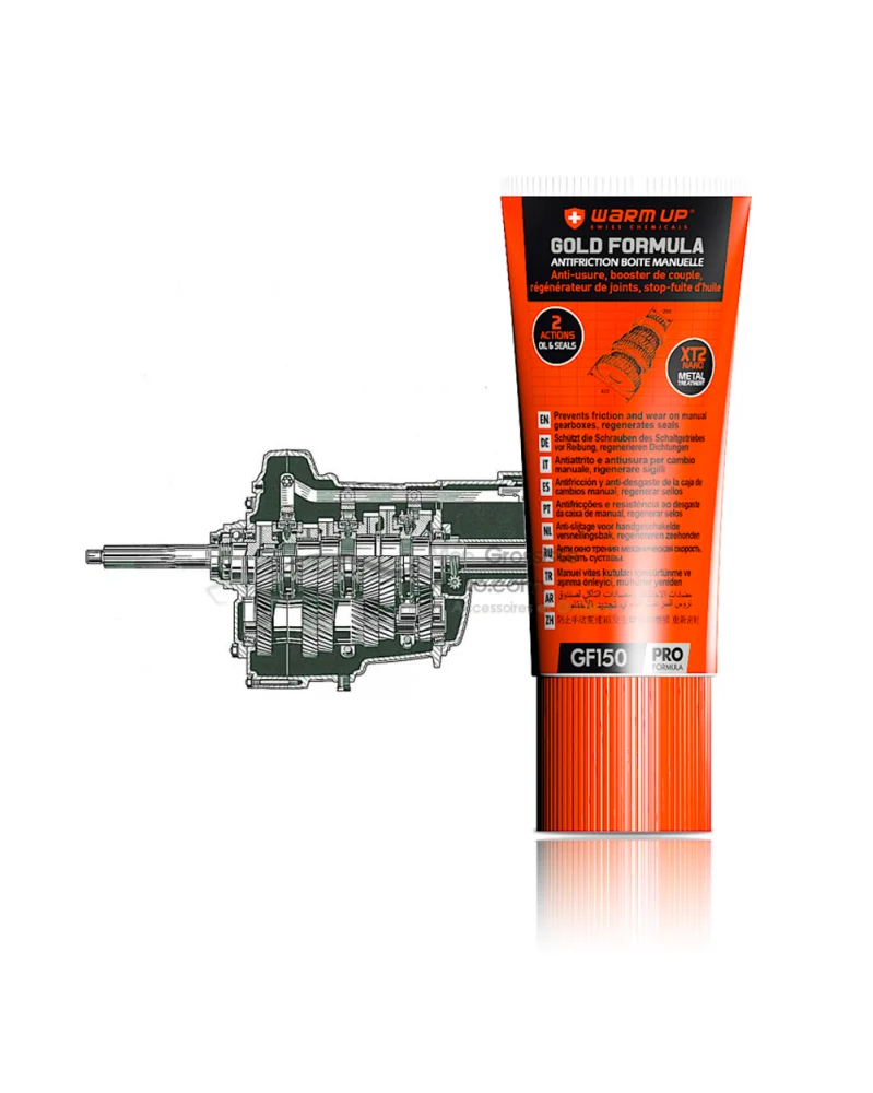 WARM UP GOLD FORMULA 150ml en Tube anti-friction boite manuelle